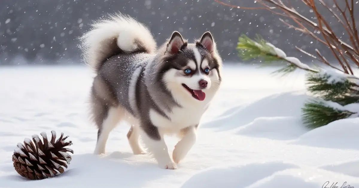 Pomskies like winter weather