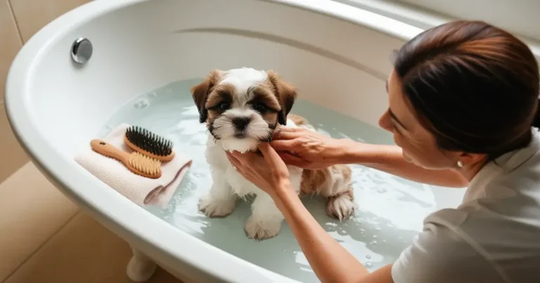 Bathe a Shih Tzu Pupp