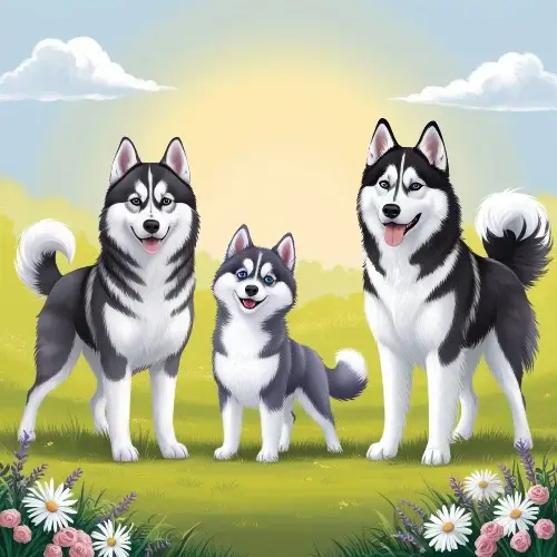 difference Between a Siberian Husky and a Pomsky